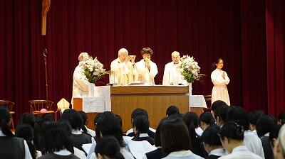 聖園女学院中学校・高等学校 創立80周年記念ミサ
